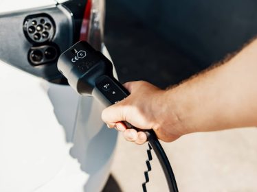 Electric car charging station